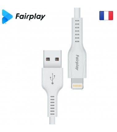 Câble Fairplay LIRIO S2 USB à Lightning 1m Blanc