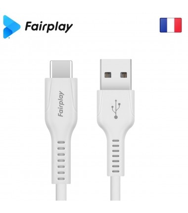 Câble Fairplay LIRIO S2 USB à Type-C 1m Blanc