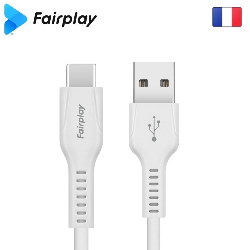 Câble Fairplay LIRIO S2 USB à Type-C 1m Blanc