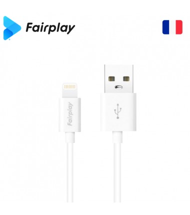 Câble Fairplay SENECIO USB à Lightning 1m Blanc