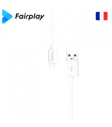 Câble Fairplay SENECIO USB à Micro-USB 1m Blanc