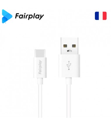 Câble Fairplay SENECIO USB à Type-C 1m Blanc