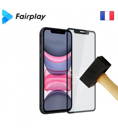 Verre trempé Fairplay Full 3D pour iPhone 6/6S Noir