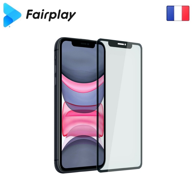 Verre trempé Fairplay Full 3D pour iPhone 7/8 Noir