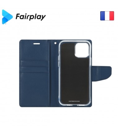 Coque Fairplay LEONIS iPhone 12 / 12 Pro Bleu